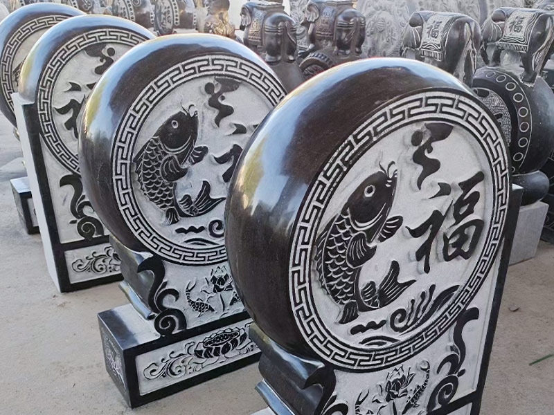 青石門(mén)墩抱鼓石